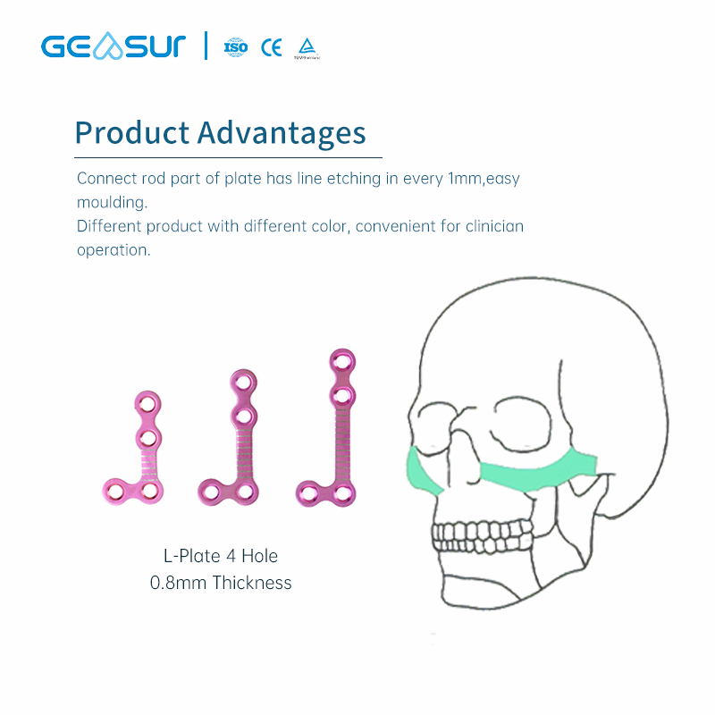 2.0 & 0.8 Maxillofacial Mini Plate Set