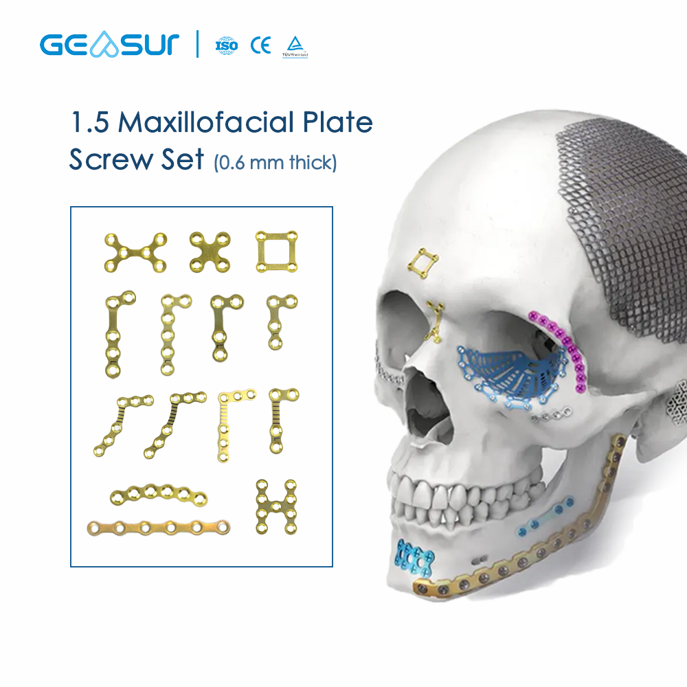 1.5 & 0.6 Maxillofacial micro plate set 